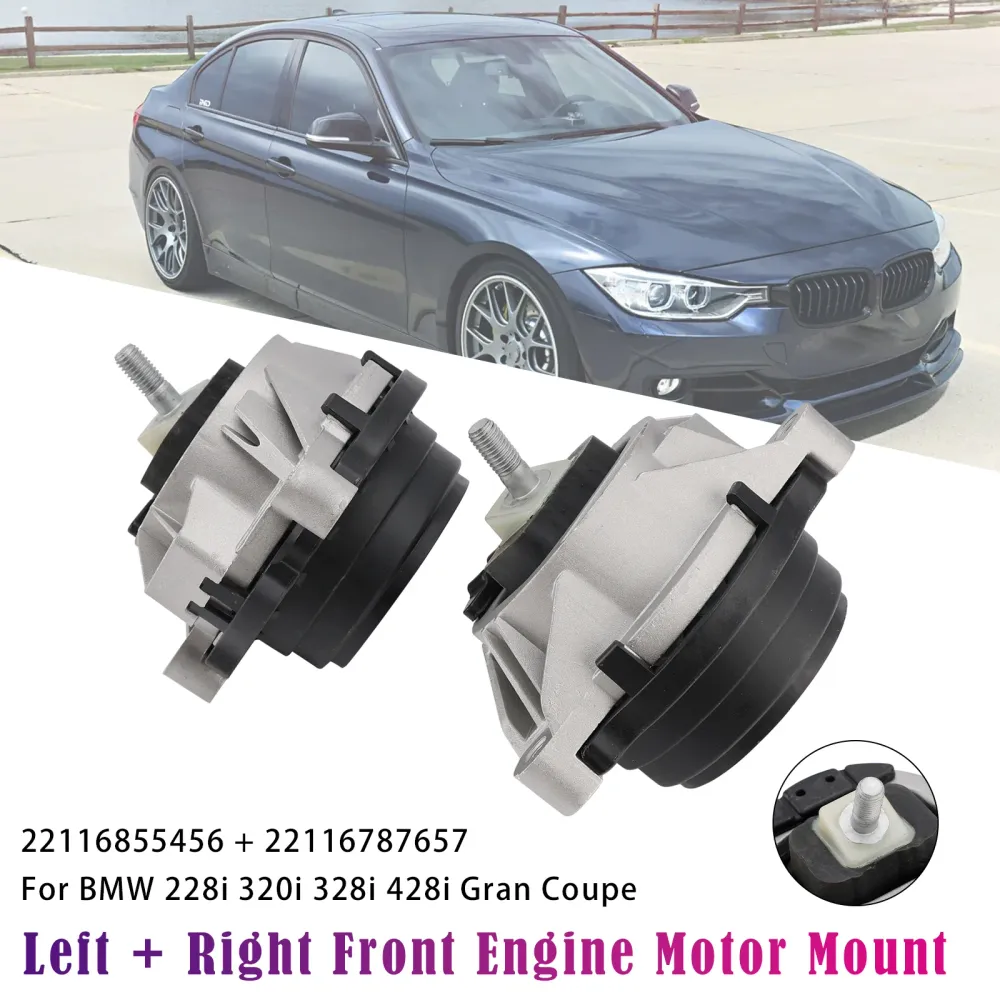 22116855456 BMW 228i F22/F23 2014-2016 L4 2.0L Left + Right Front Engine Motor Mount