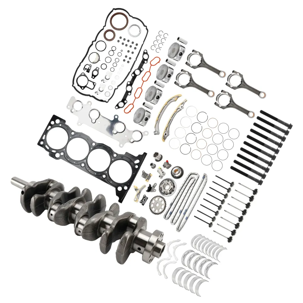 2TR FE 2.7L Motor Rebuild Piston Gasket Timing Kit med/ veivakselstenger Toyota