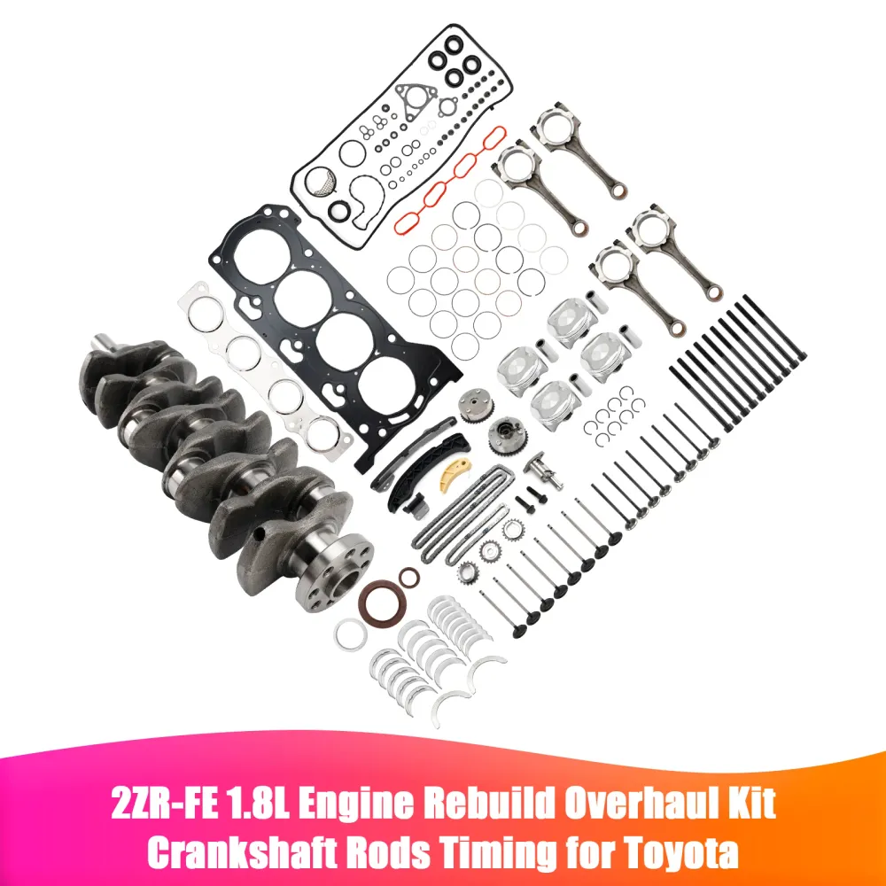 2ZR-FE 1.8L Motor Rebuild Overhalingssett veivakselstenger Timing Toyota