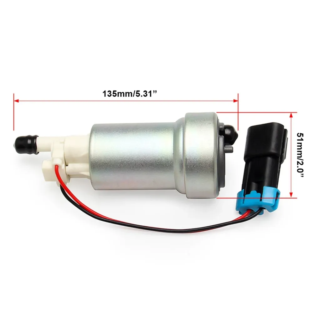 525 l/t F90000285 Hellcat drivstoffpumpe & Installer Kit E85 Compatible Fit Walbro TI