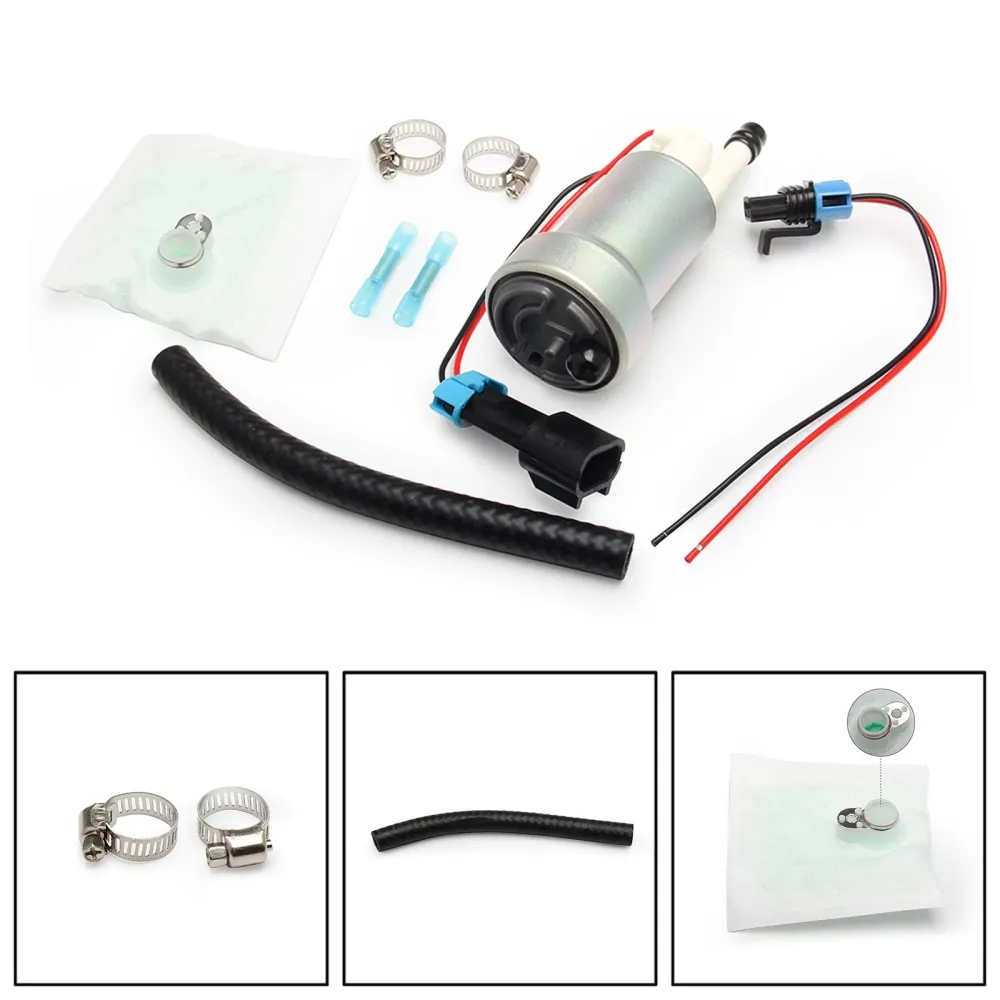525 l/t F90000285 Hellcat drivstoffpumpe & Installer Kit E85 Compatible Fit Walbro TI