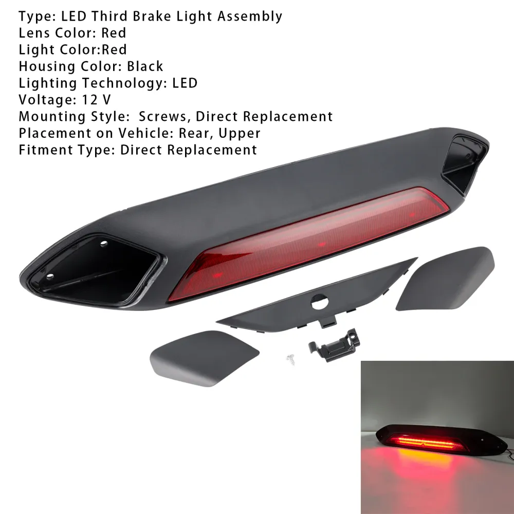 923-127 3. bremselys stopplampe Ford Transit 150 250 350 350HD 2018-2019 Rød