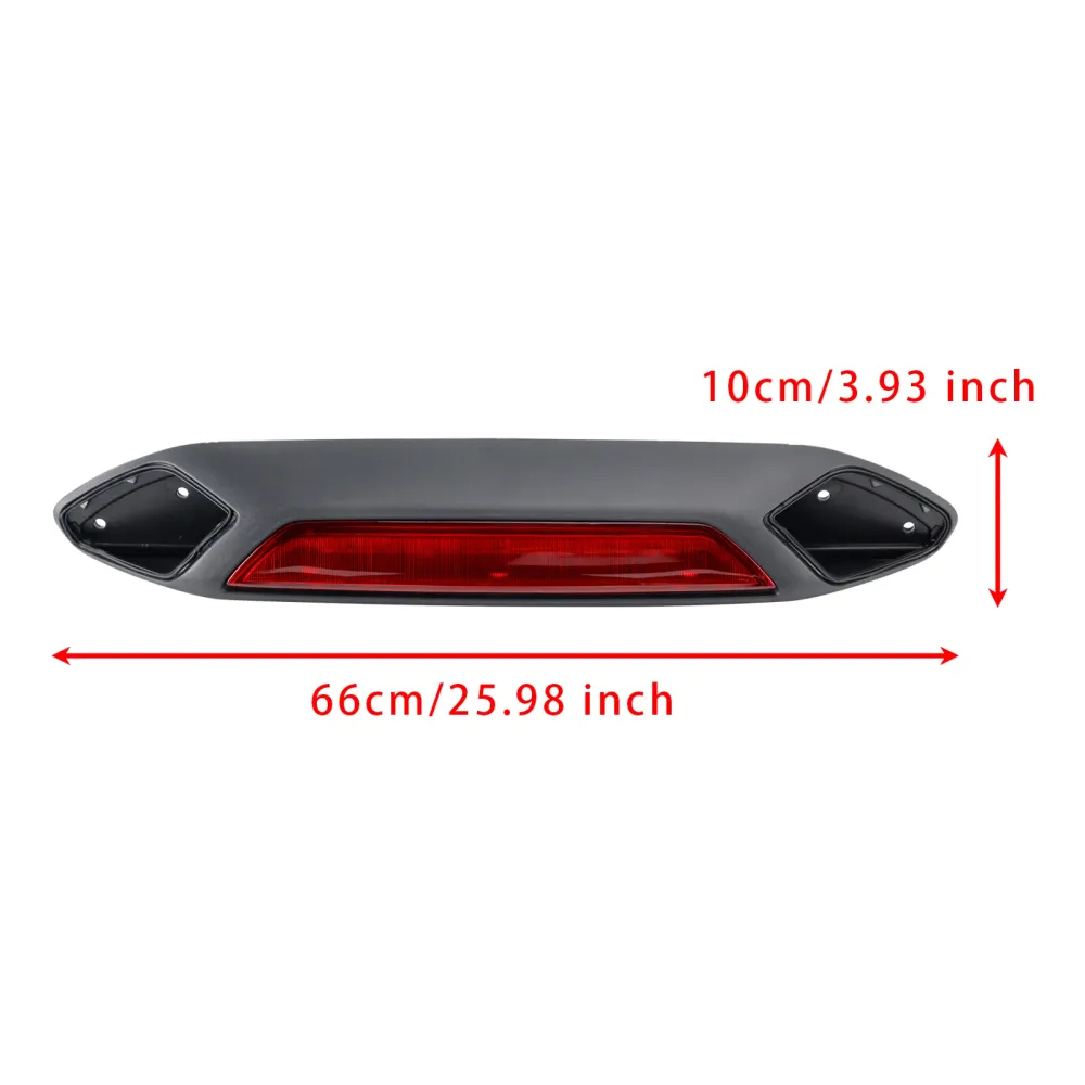923-127 3. bremselys stopplampe Ford Transit 150 250 350 350HD 2018-2019 Rød