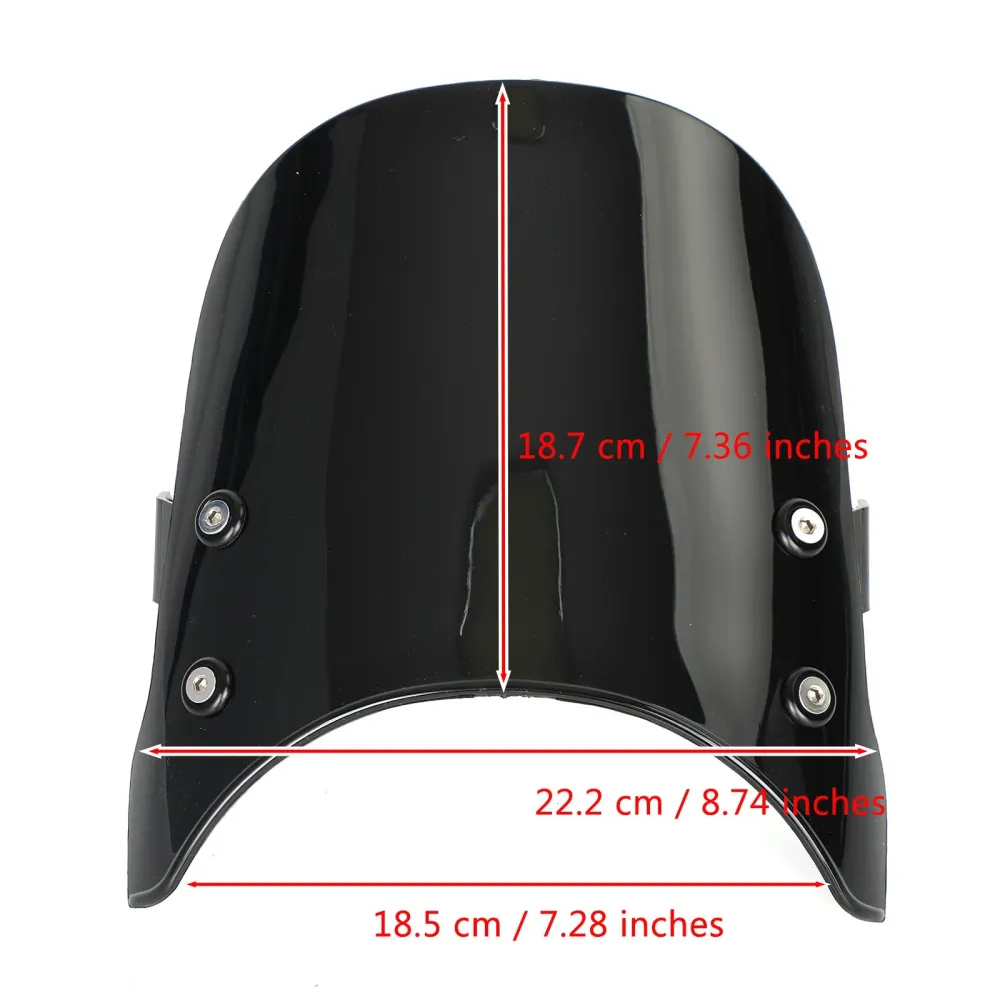 ABS Motorsykkel frontrute frontrute passer Honda Rebel 1100/DCT 2021-2022 generisk