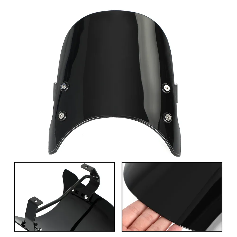 ABS Motorsykkel frontrute frontrute passer Honda Rebel 1100/DCT 2021-2022 generisk