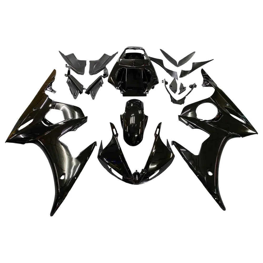 2005 Yamaha YZF 600 R6 Amotopart Injection Fairing Kit Bodywork Plastic ABS #14