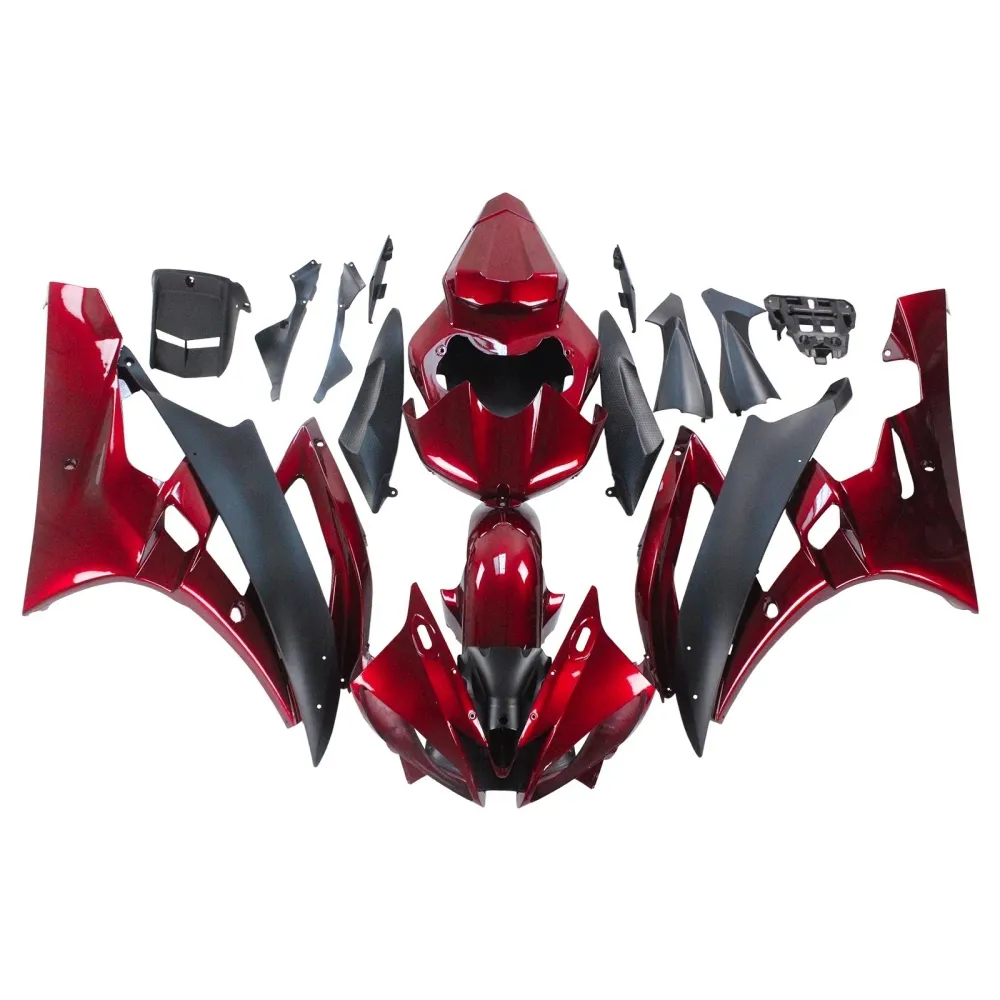 2006-2007 Yamaha YZF 600 R6 Amotopart Injection Fairing Kit Bodywork Plast Abs #108