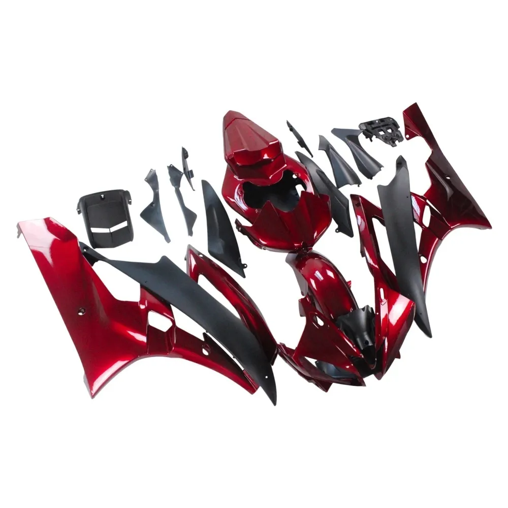2006-2007 Yamaha YZF 600 R6 Amotopart Injection Fairing Kit Bodywork Plast Abs #108