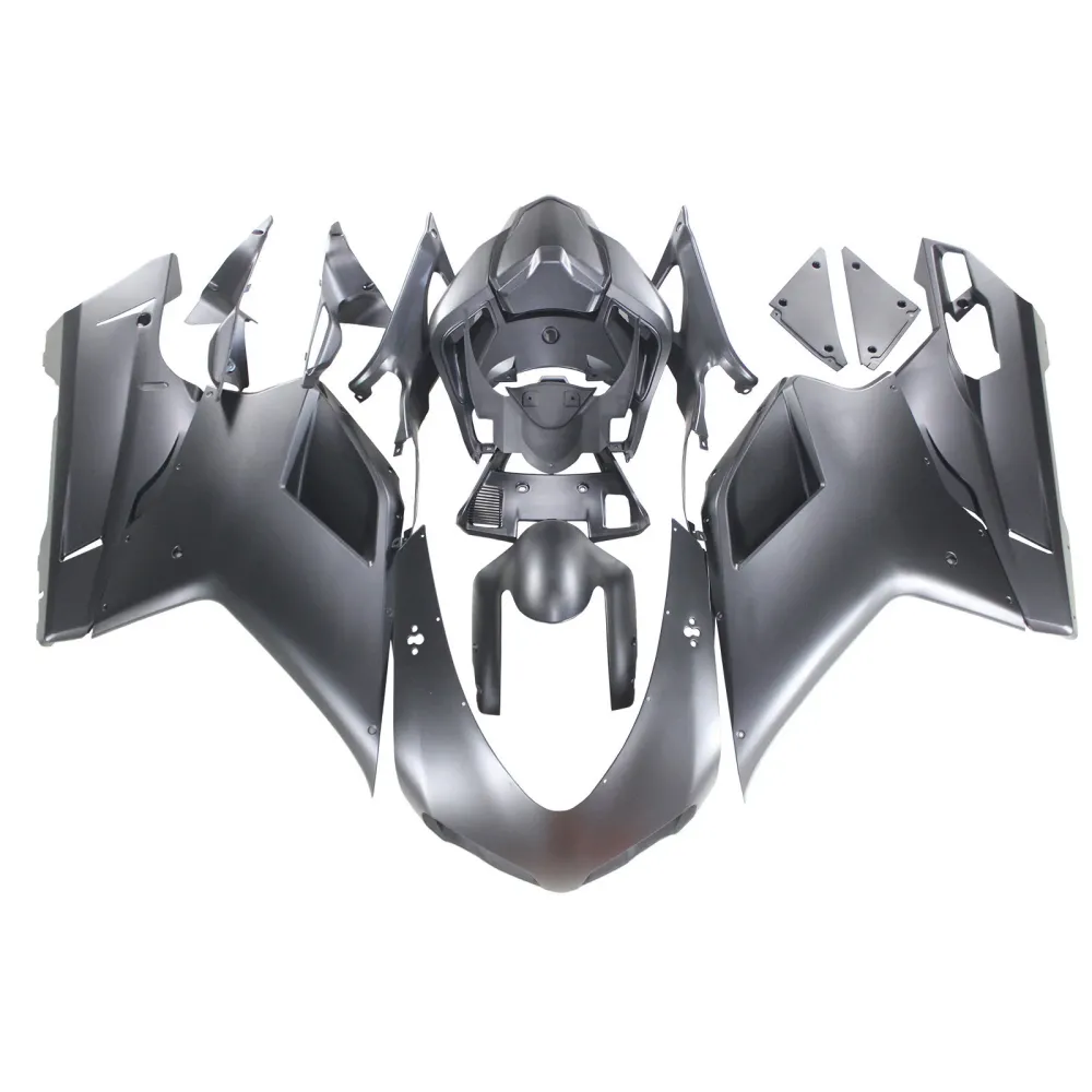 2007-2012 Ducati 1098 Matte Black Fairing Kit Amotopart