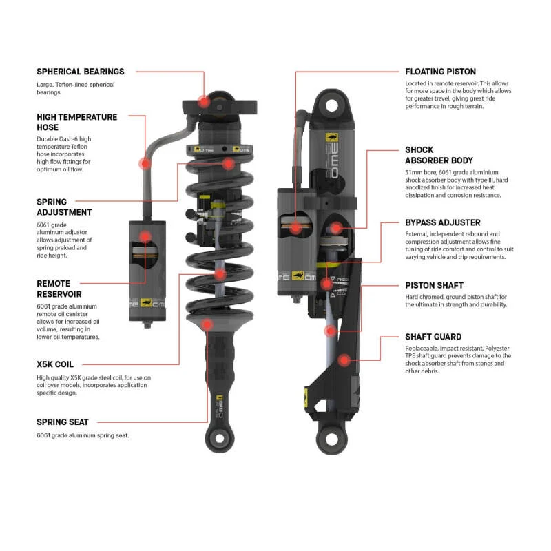ARB OME Toyota LC Prado 250 Front Right Coilover