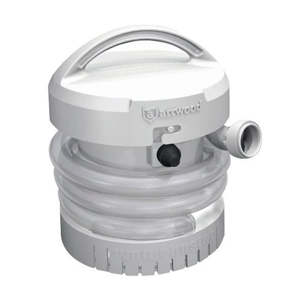 Attwood, Waterbuster® bærbar lensepumpe, 750 L/t, 3 D-batterier