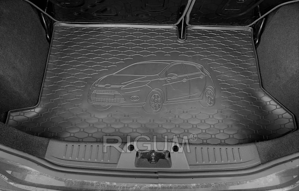 Bagasjeromsmatte Ford Fiesta Mk6 (2008-2017) – Luktfrie Gummi | Rigum