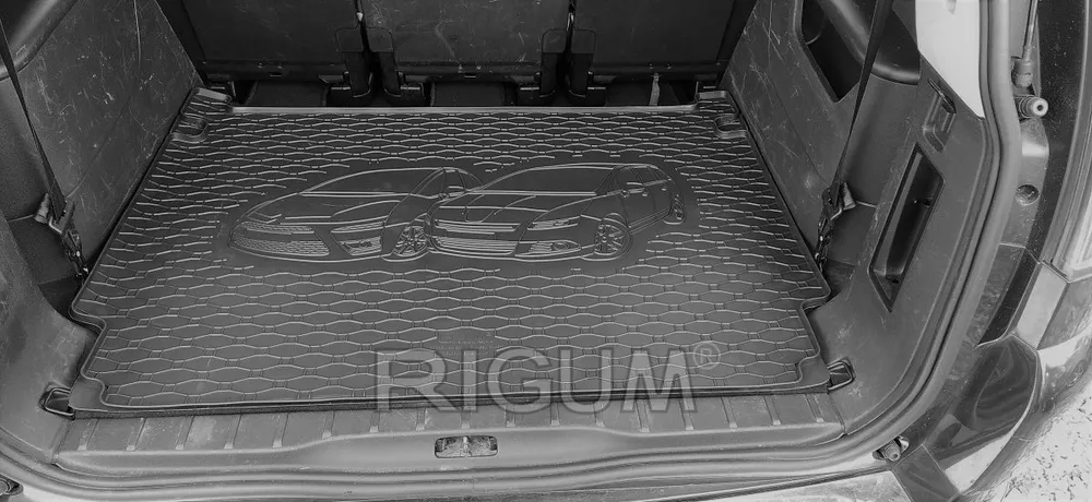 Bagasjeromsmatte Peugeot 5008 I (2009-2017) – Luktfrie Gummi | Rigum