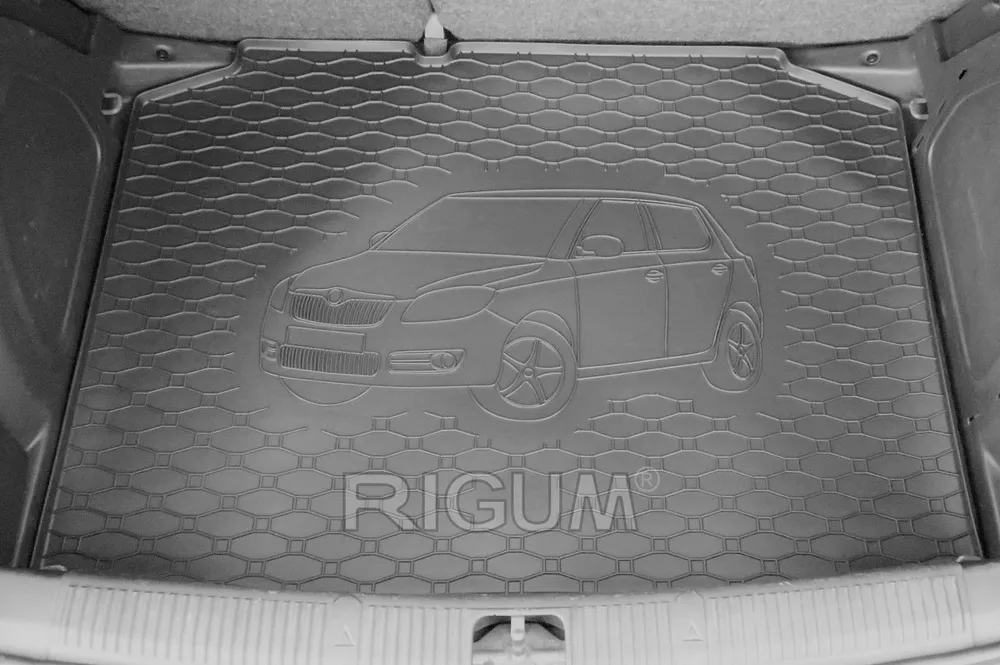 Bagasjeromsmatte Skoda Fabia II Hatchback (2007-2014) – Luktfrie Gummi | Rigum