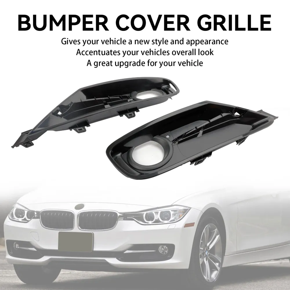 BMW 3-serie F30 F31 2013-2015 2PCS Front Bumper Fog Light Grille Covers