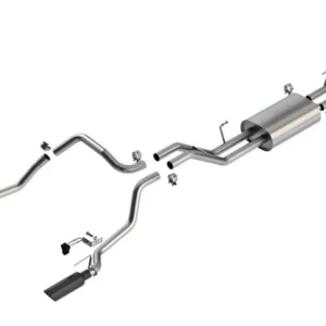 Borla 07-21 Toyota Tundra w/ Long Bed Cat-Back Touring SS Catback Exhaust w/ Black Chrome Tips