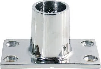 Bunnbrakett firkant Ø22mm 90 grader AISI 316 stål