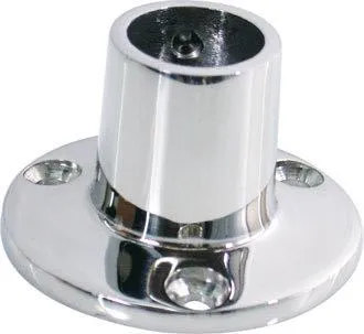 Bunnbrakett rund Ø25mm 90° RF stål AISI 316