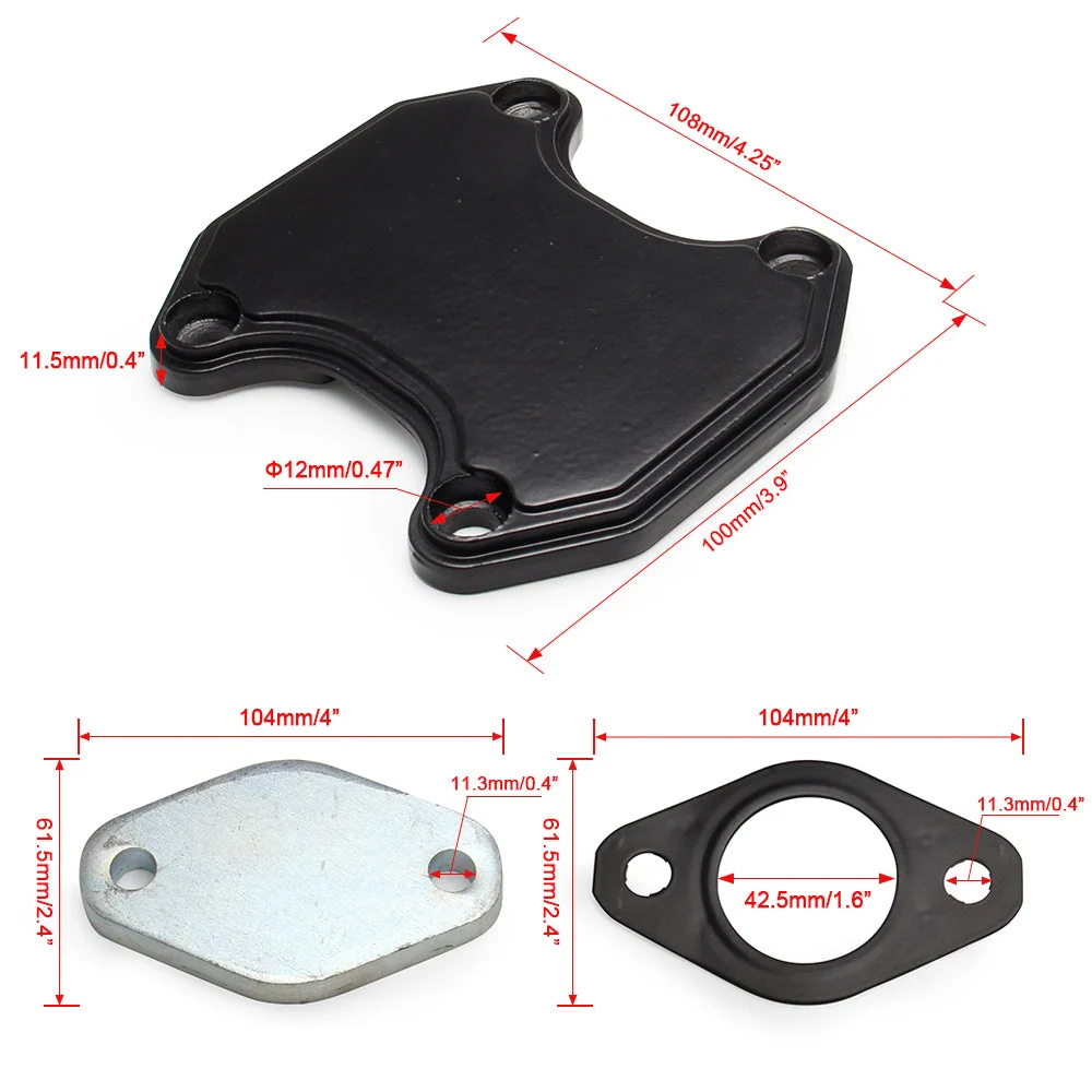 EGR slettekit m/strålerør 2011-2023 Ford 6.7L Powerstroke Diesel