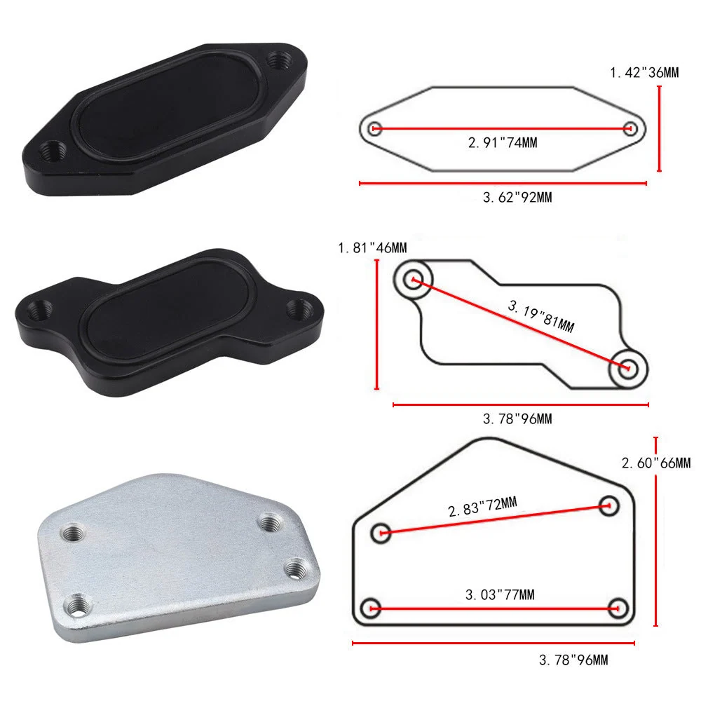 EGR Valve kjøligere slettekit GMC Silverado 2500 6.6L Lly Duramax 2004.5-2005 generisk