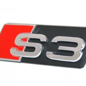 Emblem Audi A3/S3 (8P) / Audi A3/S3 (8V) 2013-> / Audi A3/S3 (8V) 2015-> Chrome / Red | Vag