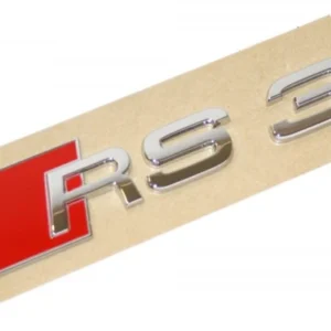 Emblem Audi RS3 (8P) / Audi RS3 (8V) 2016 Chrome / Red | Vag