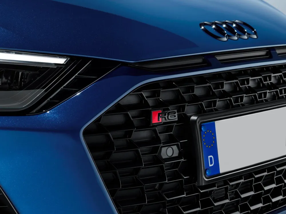 Emblem Audi R8 Sport Audi R8 4S Black Glossy / Red | Vag