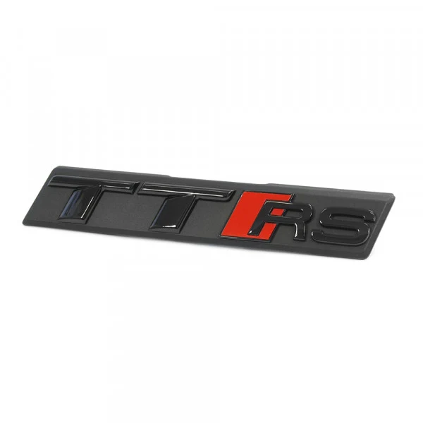 Emblem Audi TTRS (8S) > Black Glossy / Red | Vag