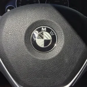 Emblem Bmw ratt Carbon - 1 stk. D - Ø45mm