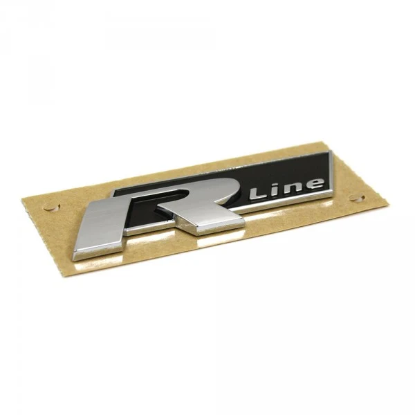 Emblem Vw R Line Chrome / Black | Vag