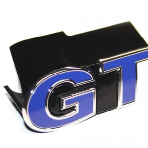 Emblem Vw GT Polo 6R/Derby/Vento > Glossy Chrome / Ultramarine Blue | Vag