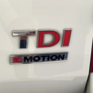 Emblem Vw TDI Amarok > / VW Crafter 2012 -> Chrome / Red | Vag