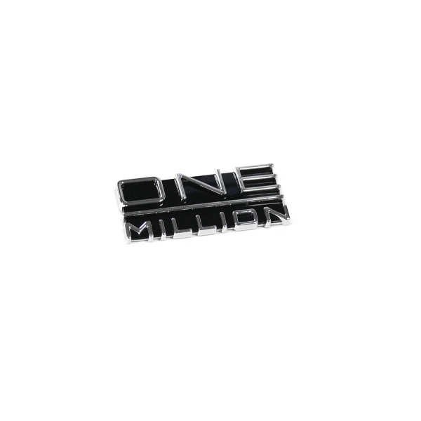 Emblem Vw Touareg "ONE MILLION" Black / Glossy Chrome | Vag