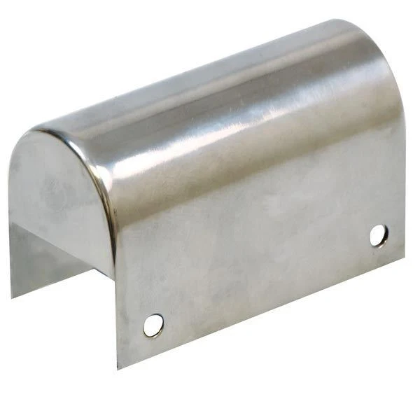 Endestykke RF Fenderlist, Rustfritt stål, 34 mm x 45 mm x 75 mm