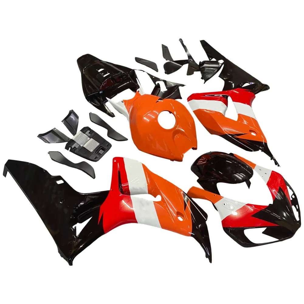 Fairings 2006-2007 Honda CBR 1000 RR Black Orange Repsol Racing Generic