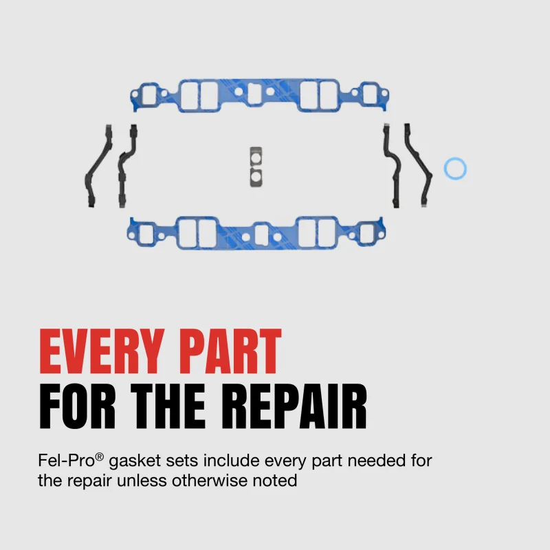 Fel-Pro Ford 260/289/302/351W Windsor SB Intake Manifold Gasket Set - 1.20 x 2.00 Port Size
