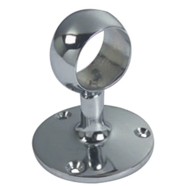 Foresti, Mellomstykke forkrommet messing 25mm pinne, Fot Ø: 50 mm, Hull Ø: 25,0 mm, Høyde: 62 mm