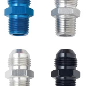 Fragola -3AN x 1/8 NPT Straight Adapter - Black
