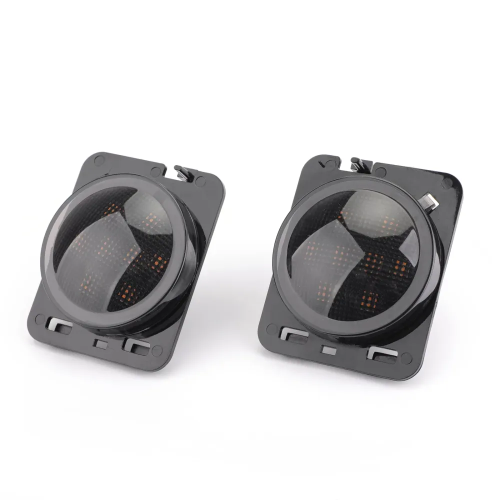 2x front fender parkeringssidemarkør LED sving lys Wrangler JK 2007-15 generisk
