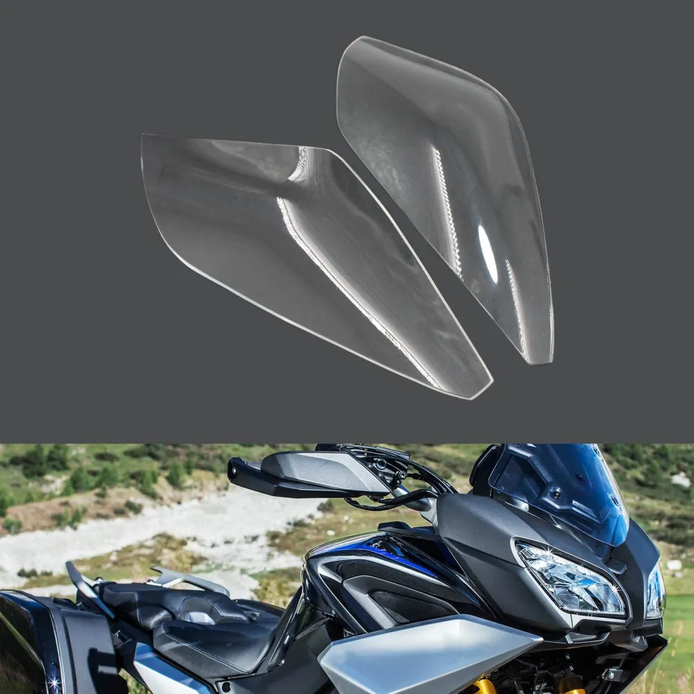 Front frontlysbeskyttelse passer Yamaha MT-09 FJ 09 Tracer 16-18? Røyk generisk