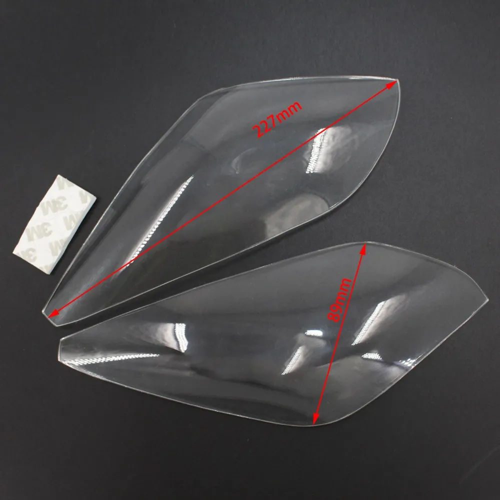 Front frontlysbeskyttelse passer Yamaha MT-09 FJ 09 Tracer 16-18? Røyk generisk