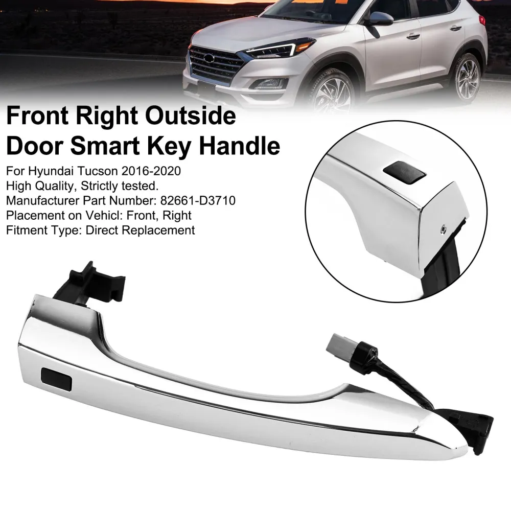 Front høyre utenfor døren smart nøkkelhåndtak 82661d3710 Hyundai Tucson 16-2020