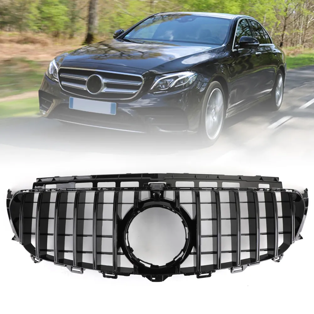 Frontgrill med kamera passer til Mercedes Benz W213 E-Klasse AMG 2016–2019
