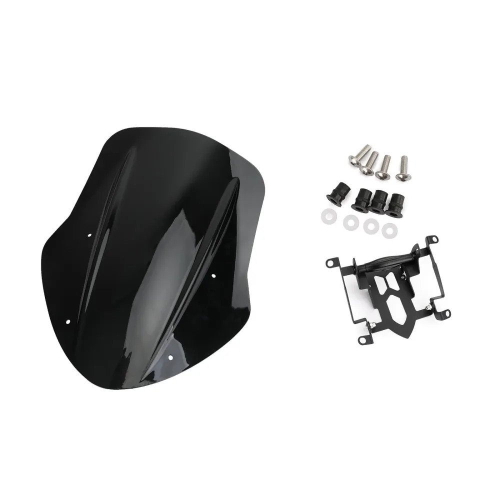 1x frontrute frontrute vind deflektor beskyttelse ducati diavel 14-18 svart