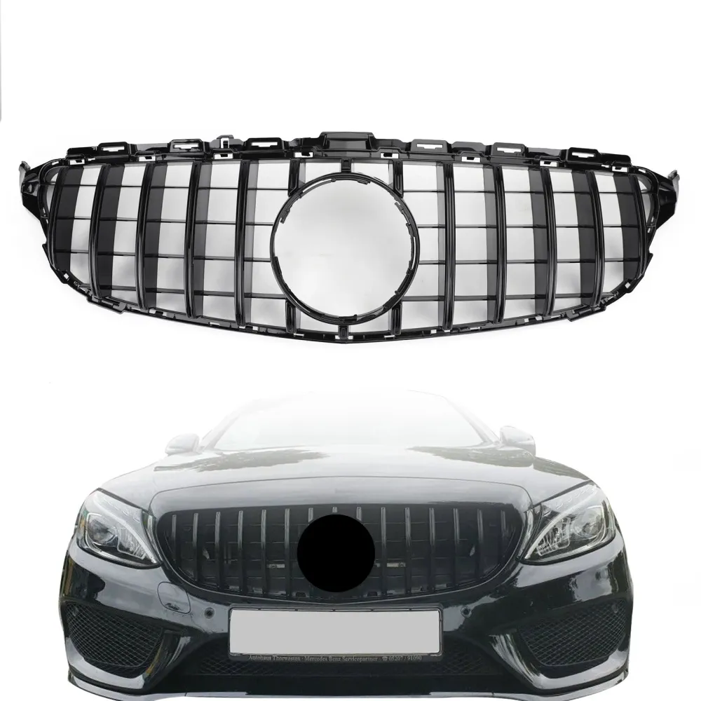 GTR-stil frontfangergrill 2015-2018 Mercedes-Benz C-Klasse W205 (C200, C250, C300, C350)