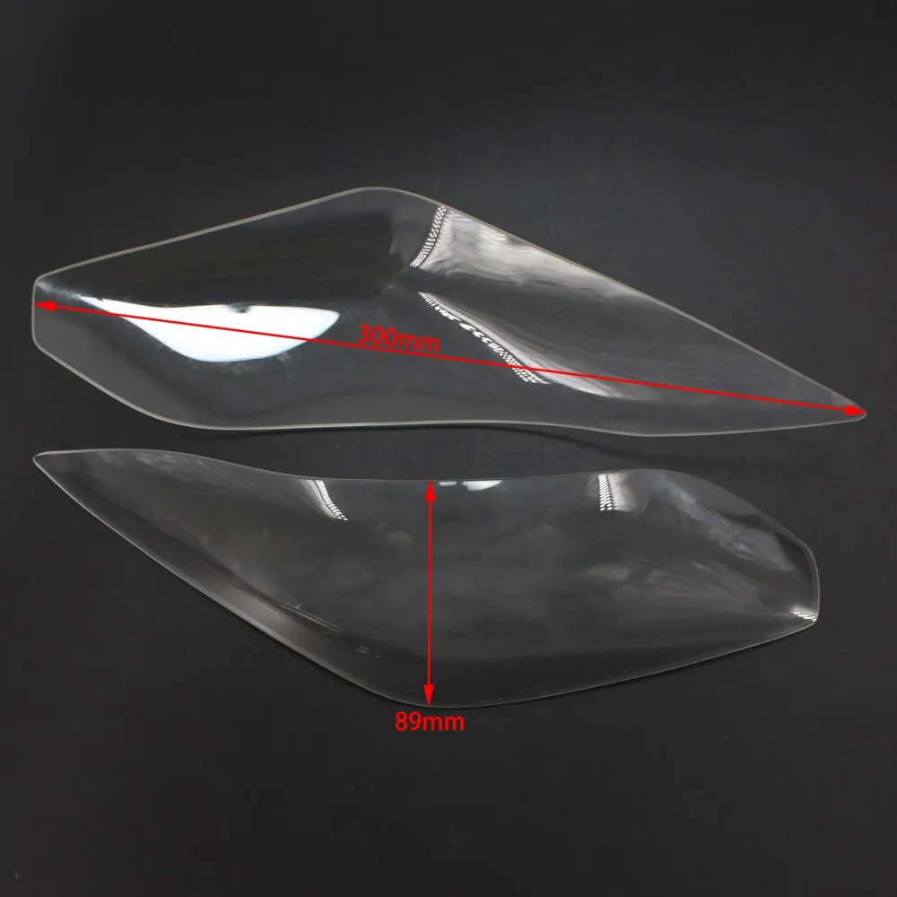 Hovedlyslinsevaktbeskytter Fit Kawasaki Ninja 300 Versys 650 15-17 Røyk generisk