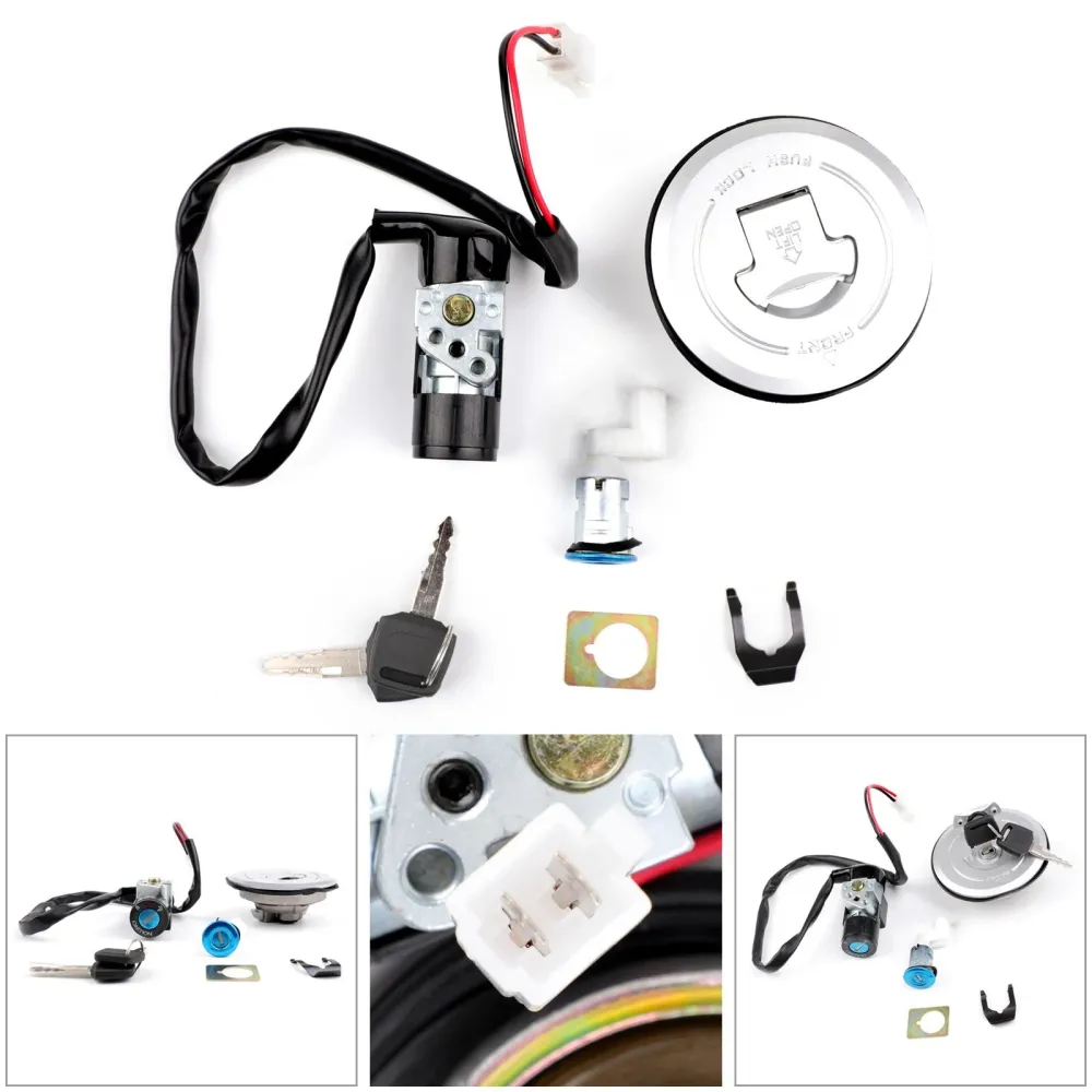 Ignition Switch Fuel Gas Cap Seat Lock Key Set 35010-KPP-860 Honda CBR125R 2004-2010