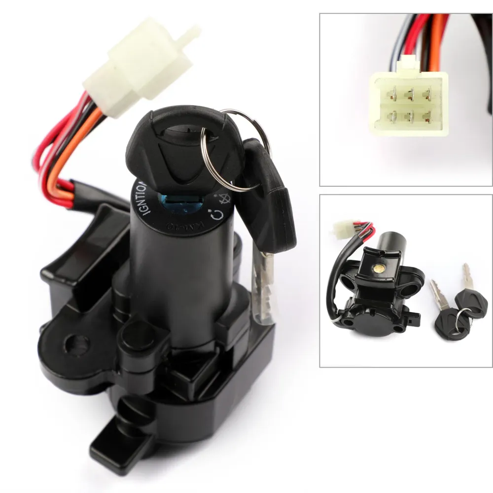Ignition Switch Lock Keys Kawasaki KL110 KSR Pro 13-14 KLX250 KLX125 Generisk