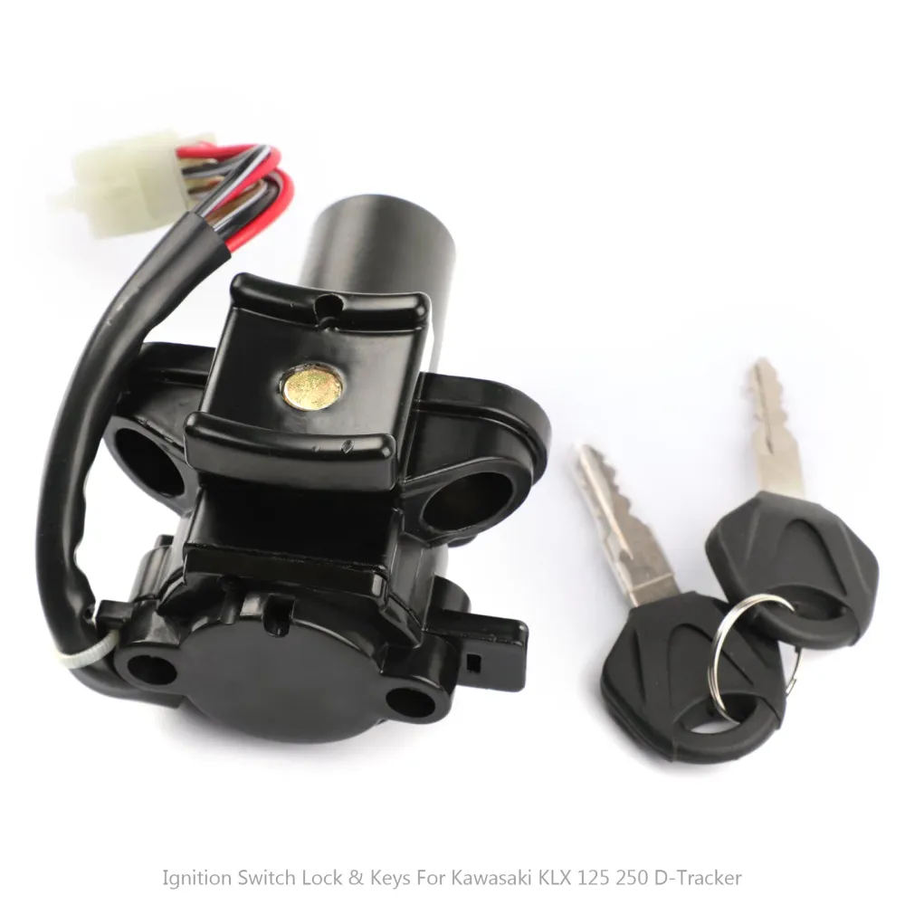 Ignition Switch Lock Keys Kawasaki KL110 KSR Pro 13-14 KLX250 KLX125 Generisk