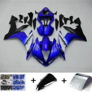 Injection ABS Plastic Fairing Fit Yamaha 2004-2006 YZF R1 Blue Black Generic